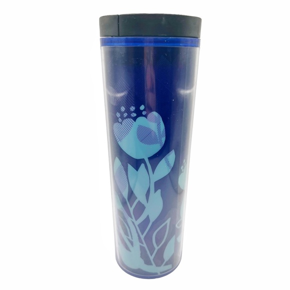 Starbucks Blue Tulip Travel Mug Tumbler - Picture 2 of 6
